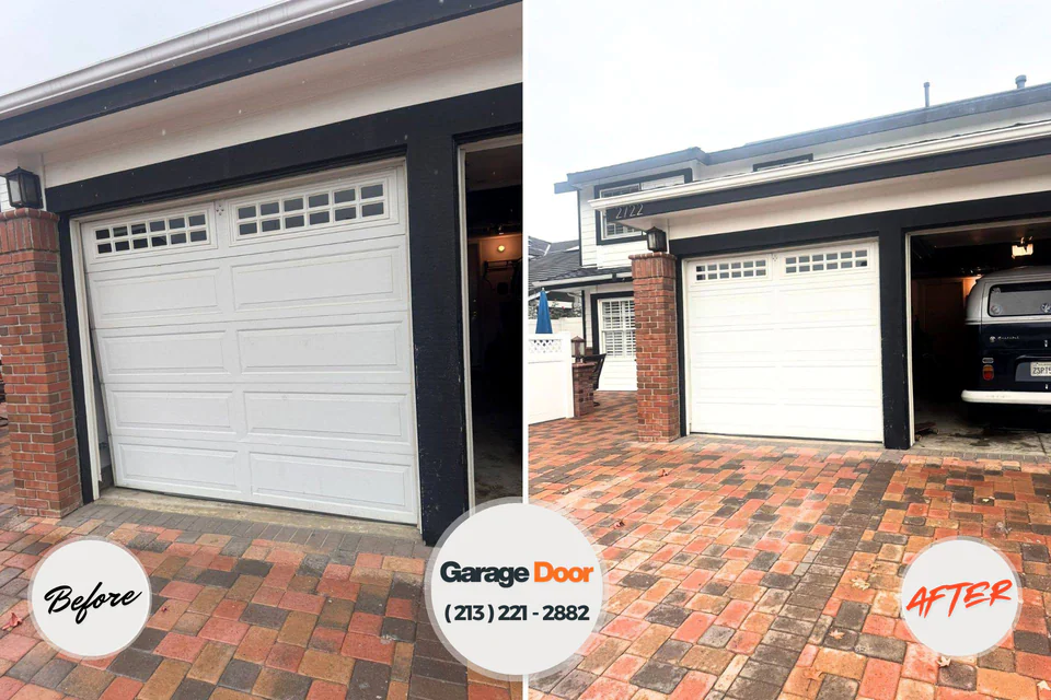 Before and after: garage door repair Ottawa, OH